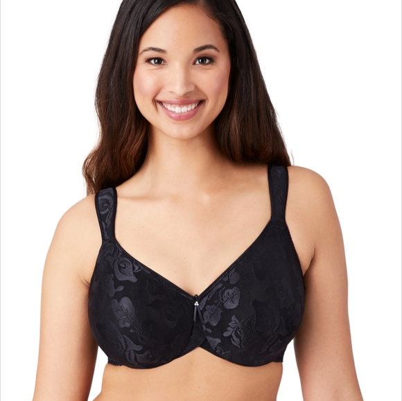 NWT WACOAL THE BREAST CANCER AWARENESS BRA BLACK 40D - Picture 5 of 9